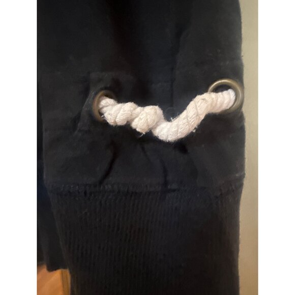 Oleg Cassini Sport Black Sleeveless Zip-Up Vest With Pockets & Drawstring Accent - Picture 5 of 6